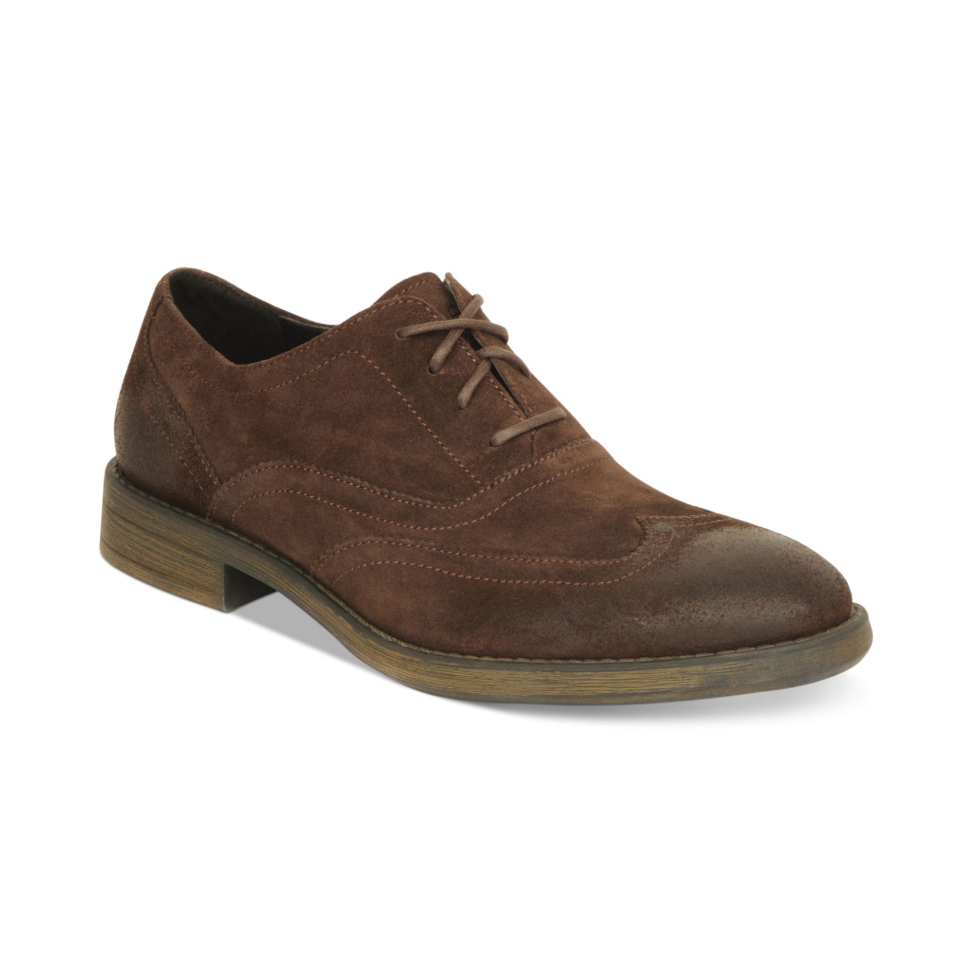 mens suede wingtip shoes