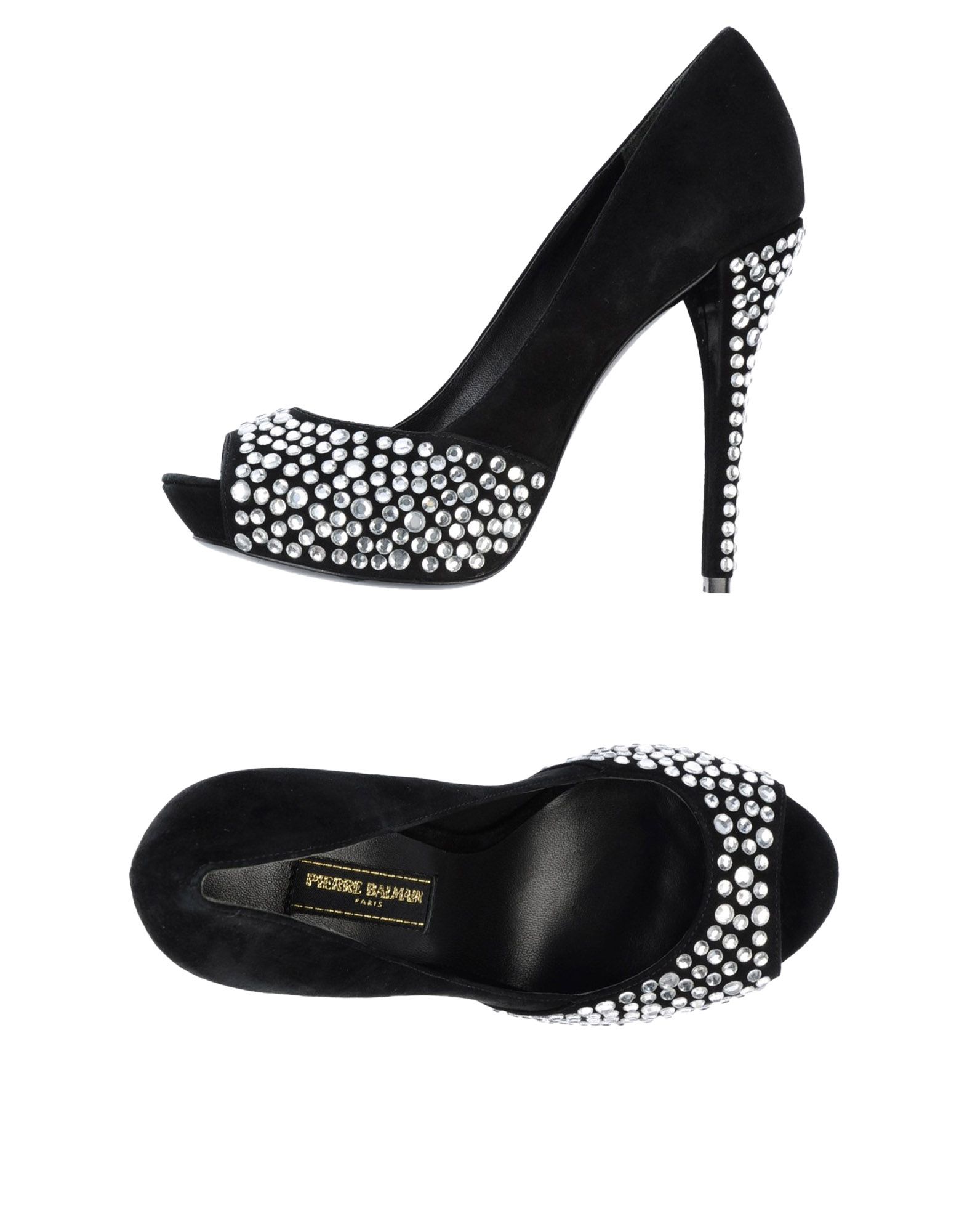 Balmain Pumps with Open Toe in Black Lyst