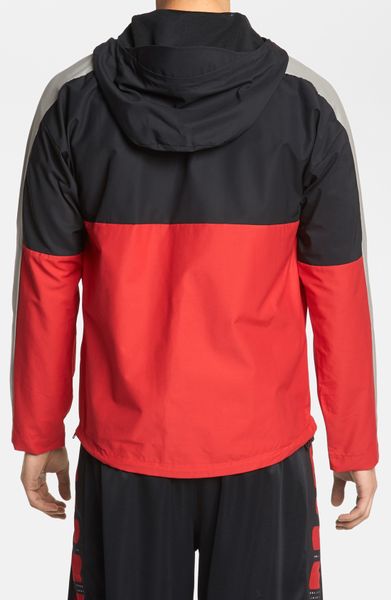 Nike Heritage Air Half Zip Jacket in Red for Men (Red/black) | Lyst