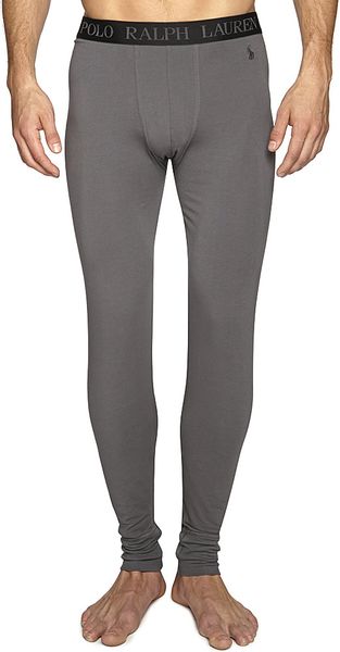 Ralph Lauren Logo Waistband Long Johns in Gray for Men (Grey) | Lyst