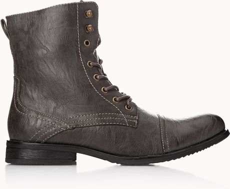 brown combat boots men
