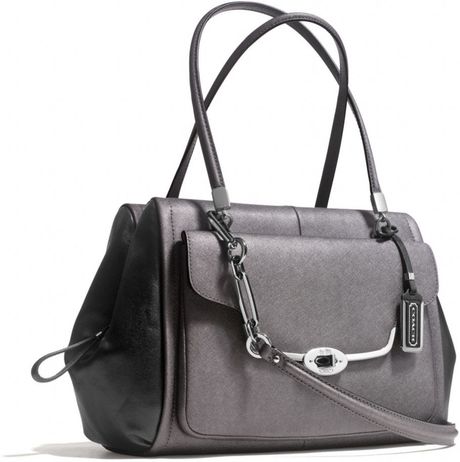 Coach Madison Madeline Eastwest Satchel in Spectator Saffiano Leather