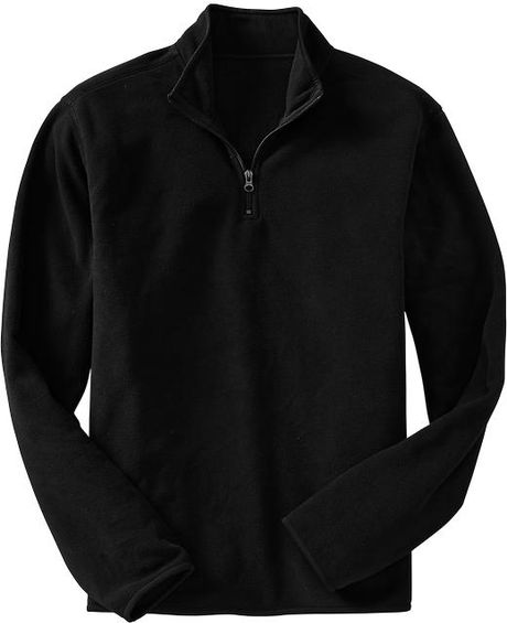 Old Navy Performance Fleece Mockneck Pullovers in Black for Men (Black ...