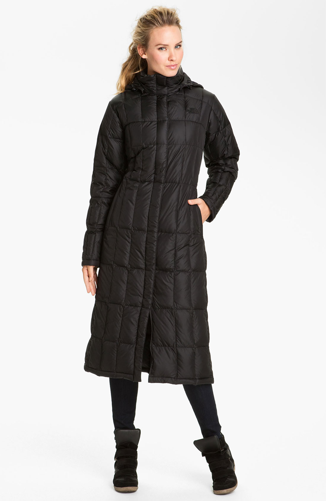 full length north face women's coat