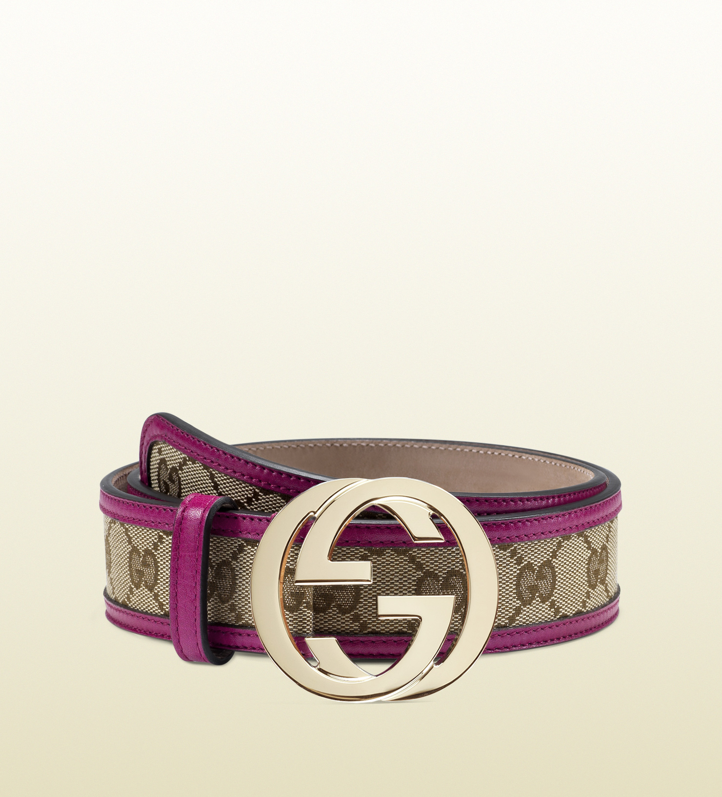 Gucci Original Gg Canvas Belt with Interlocking G Buckle in Khaki (beige) | Lyst