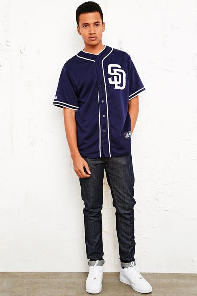 Urban Outfitters San Diego Padres Baseball Shirt in Blue for Men (Navy ...