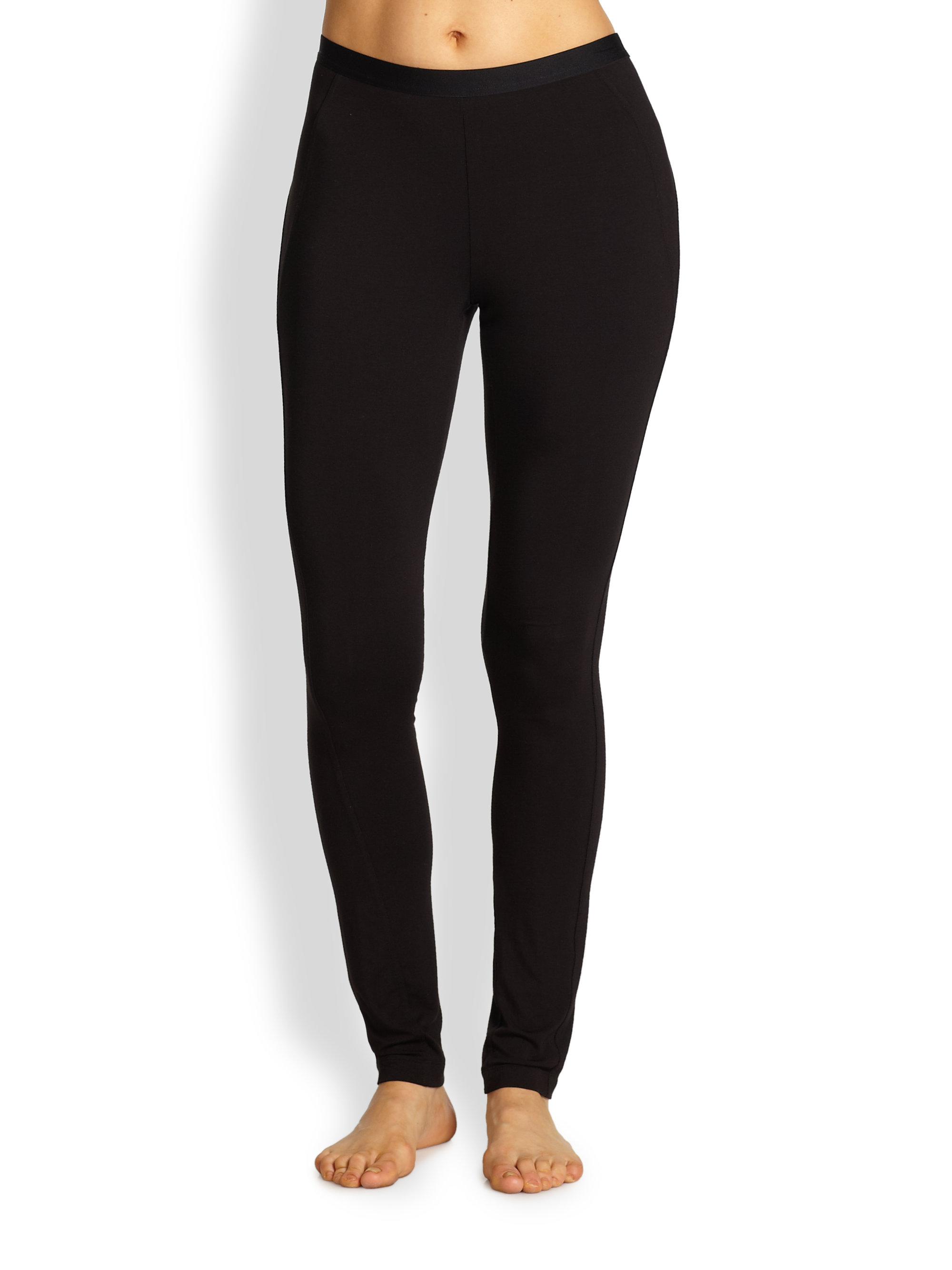 Donna Karan New York Liquid Jersey Leggings in Black Lyst