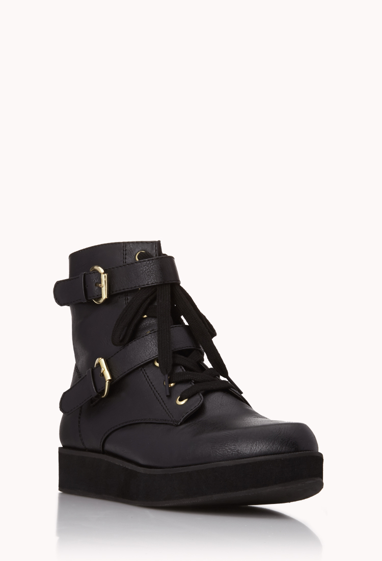 flatform boots black