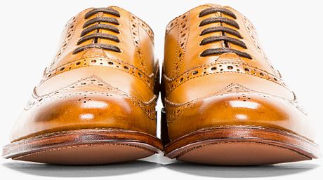 grenson leather wingtip sneakers