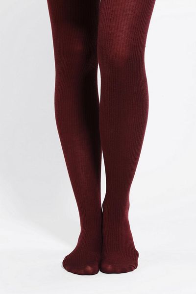 Urban Outfitters Ribbed Sweater Tight in Red (MAUVE) | Lyst