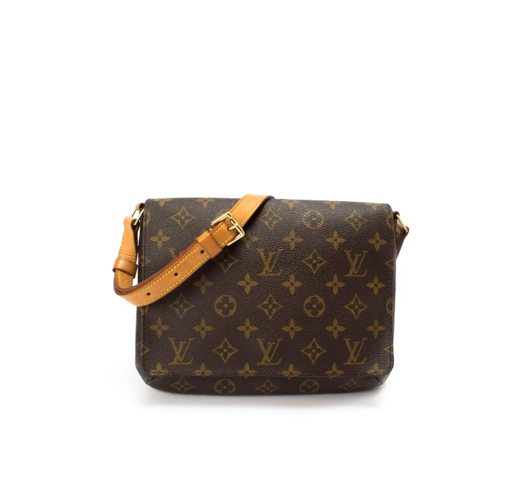 Louis Vuitton Brown Monogram Musette Tango Short Vintage Shoulder Bag in Brown | Lyst