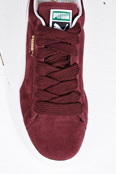 puma suede wine red