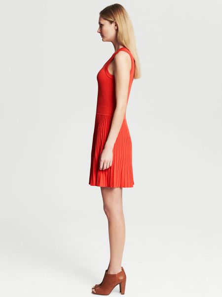 Banana Republic Monogram Sweater Swing Dress New Vermillion in Red ...