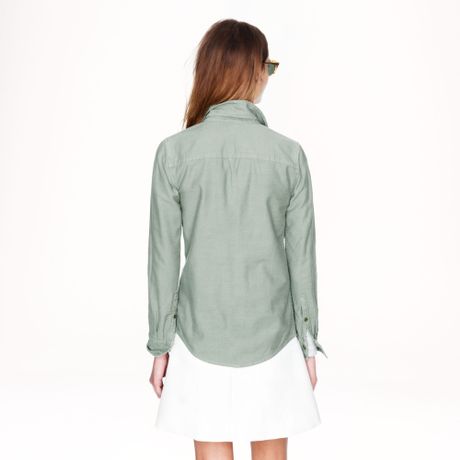 jcrew green shirt