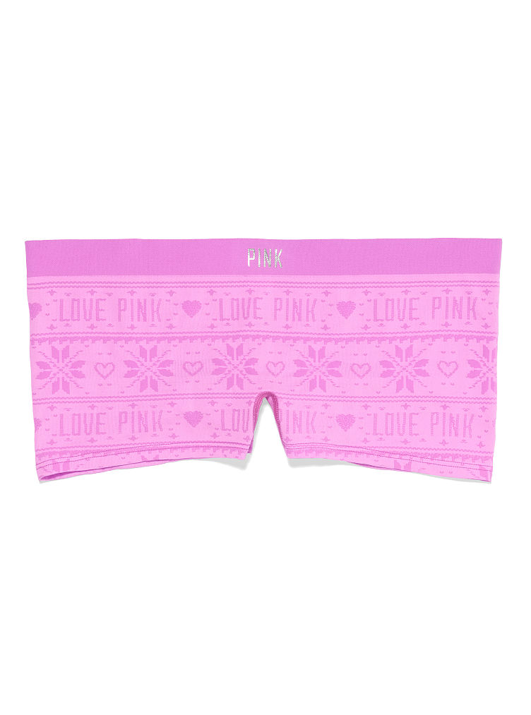 Victoria's Secret Seamless Boyshort Panty Black Xs in Pink (pink fair