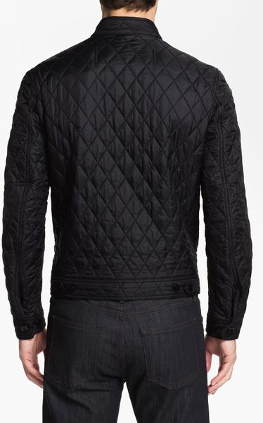 Burberry Brit Quilted Bomber Jacket In Black For Men Lyst 