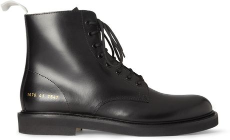 common projects black leather boots
