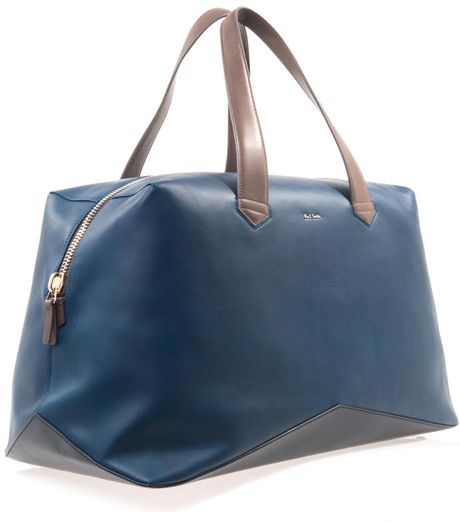 Paul Smith Leather Weekend Bag in Blue for Men (teal) Paul Smith Leather Weekend Bag in Blue for Men (teal)
