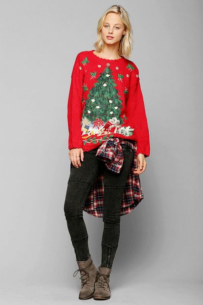 urban-outfitters-red-urban-renewal-vintage-ugly-christmas-sweater ...