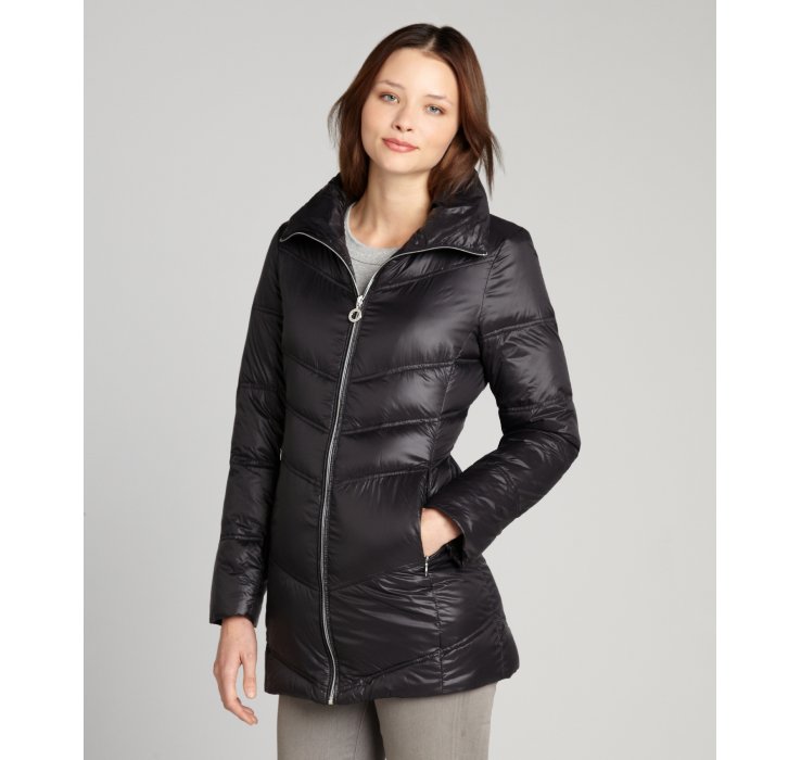 thigh length down vest