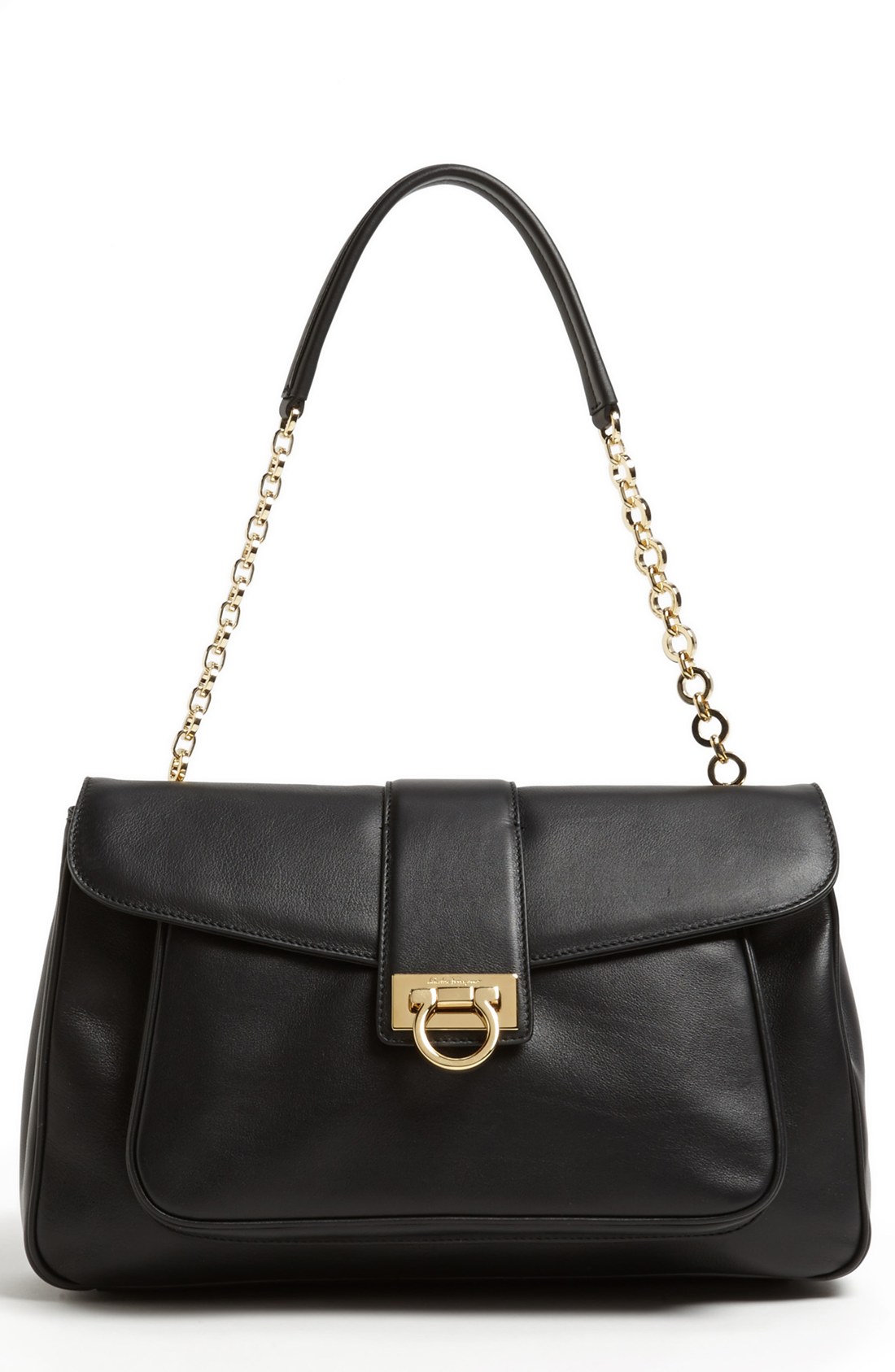 ferragamo black shoulder bag