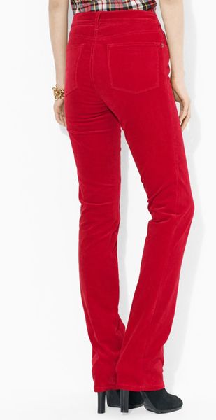 dark red corduroy pants