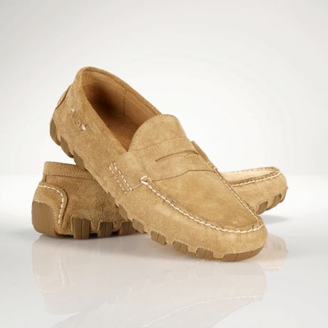 ralph lauren suede loafers men