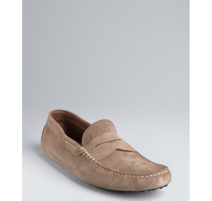 mens taupe loafers