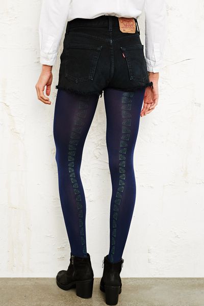 Urban Outfitters Polka Dot Mesh Pants in Blue (navy) | Lyst