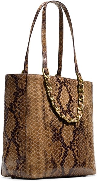 michael kors python tote