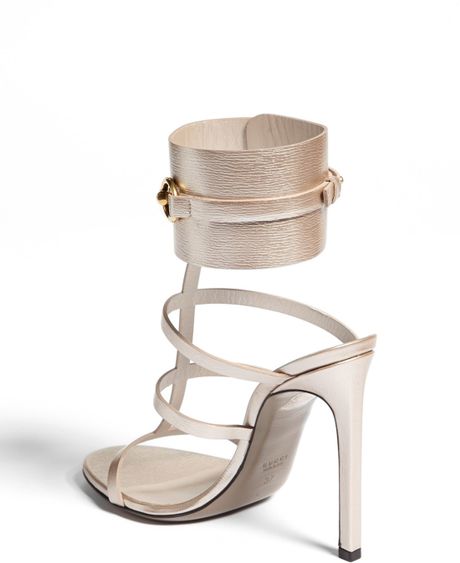 Gucci Ursula Gladiator Sandal in Gold (Pearl) | Lyst