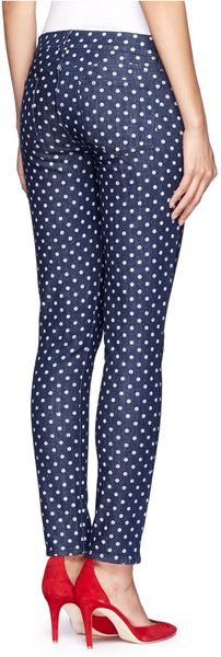 jcrew polka dot jeans