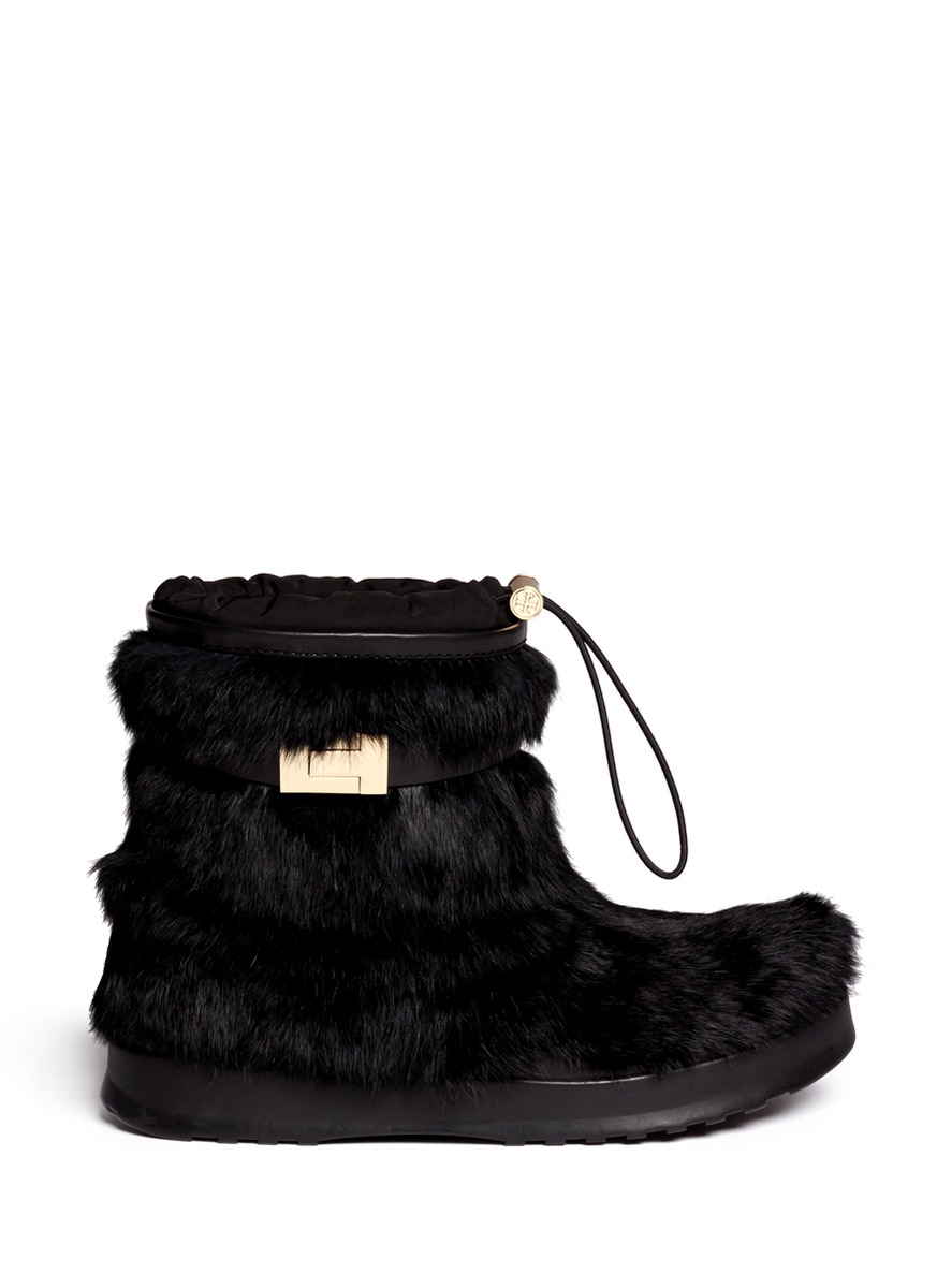 tory burch fur shoes