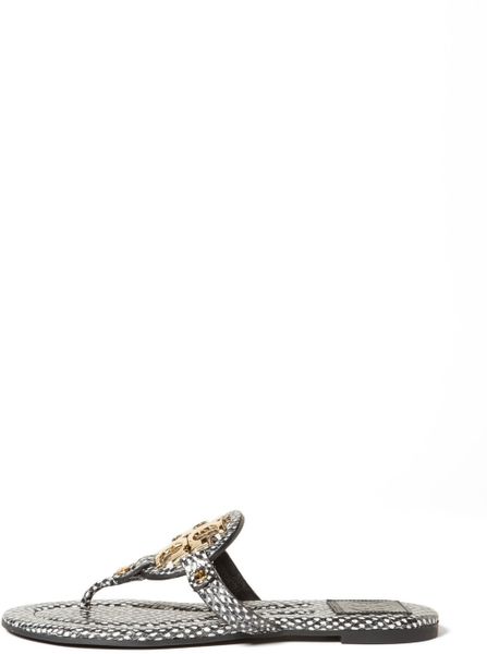 tory burch miller sandals pewter