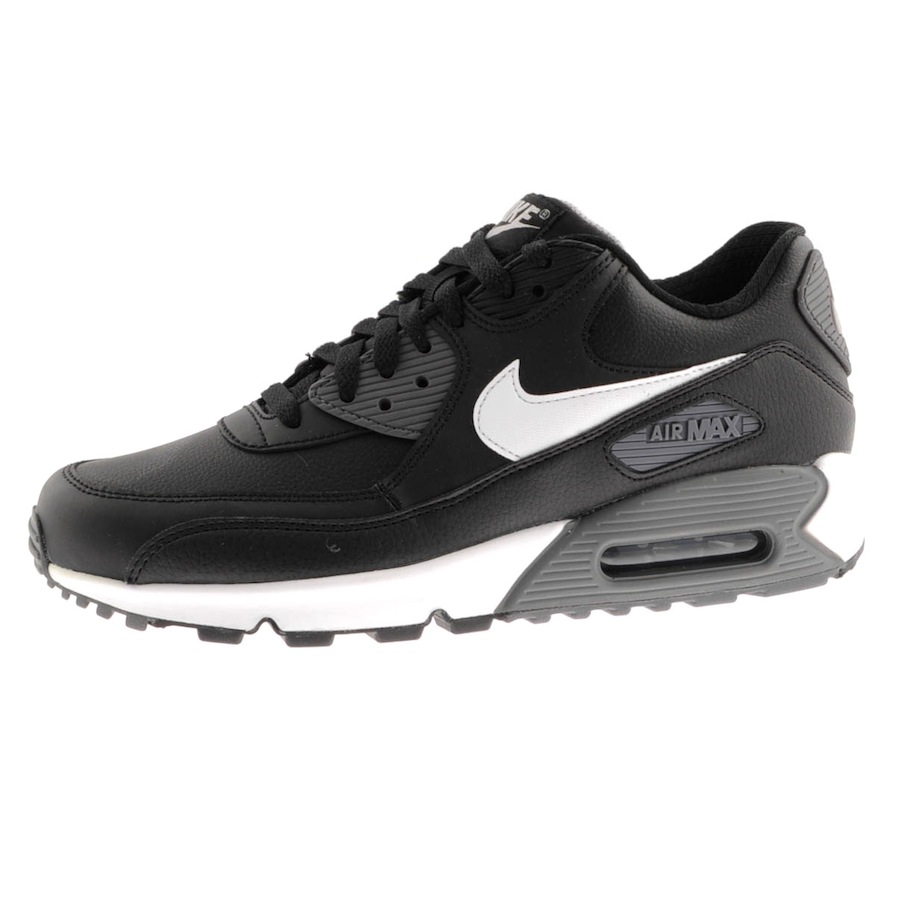 black nike air max trainers