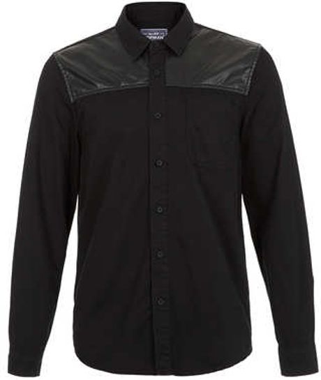 short sleeve leather shirts