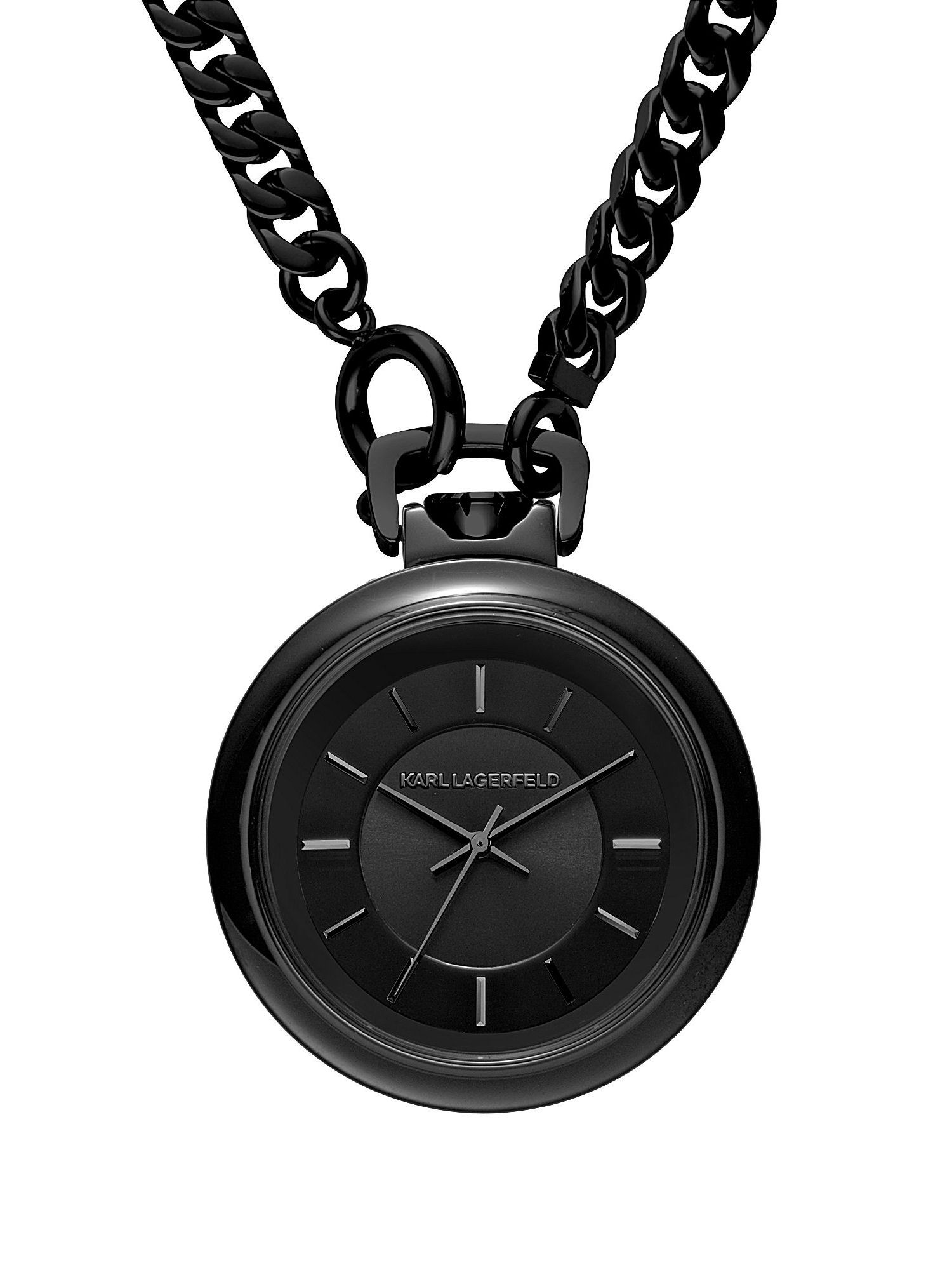 Karl Lagerfeld Edge Stainless Steel Ladies Watch in Black | Lyst