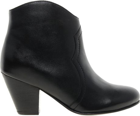 dune cowboy ankle boots