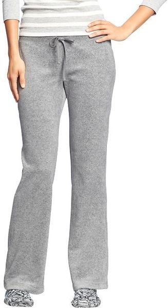 Old Navy Velour Lounge Pants in Gray (Heather Gray) | Lyst