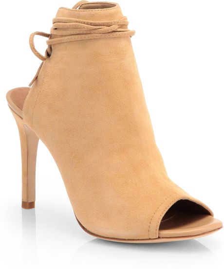 julie nude suede ankle strap heels
