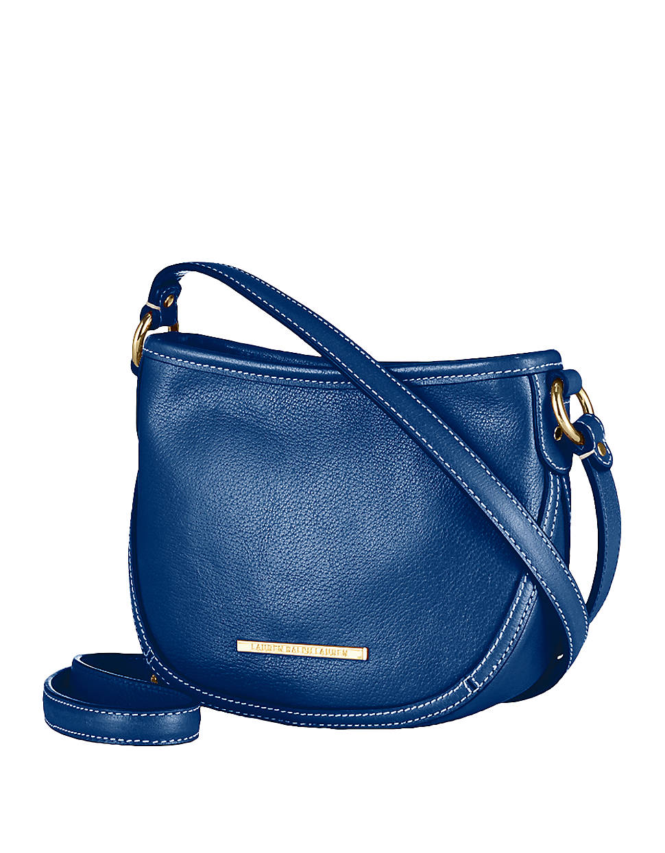Lauren By Ralph Lauren Thurlow Leather Crossbody Bag in Blue Lyst