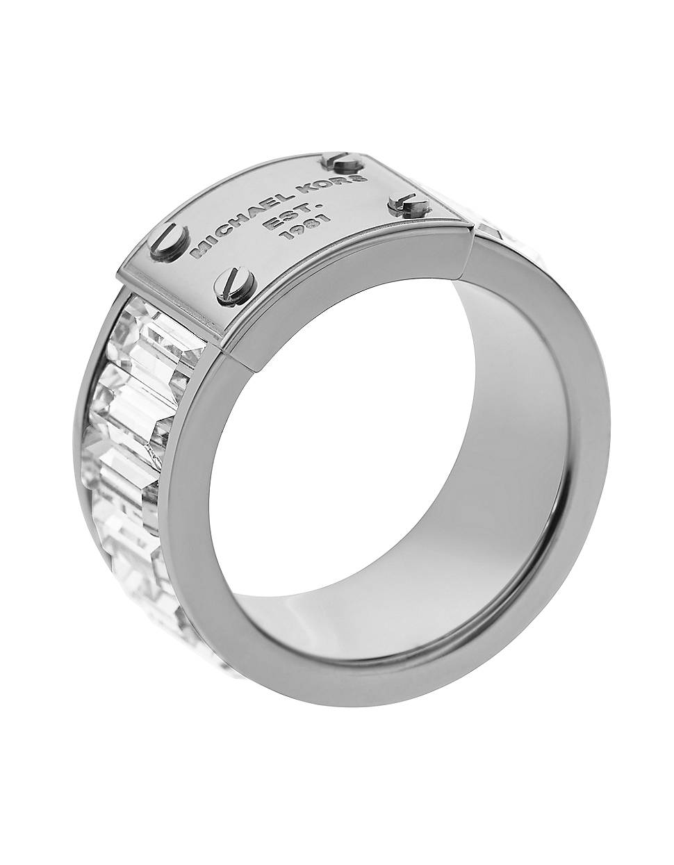 crystal baguette ring