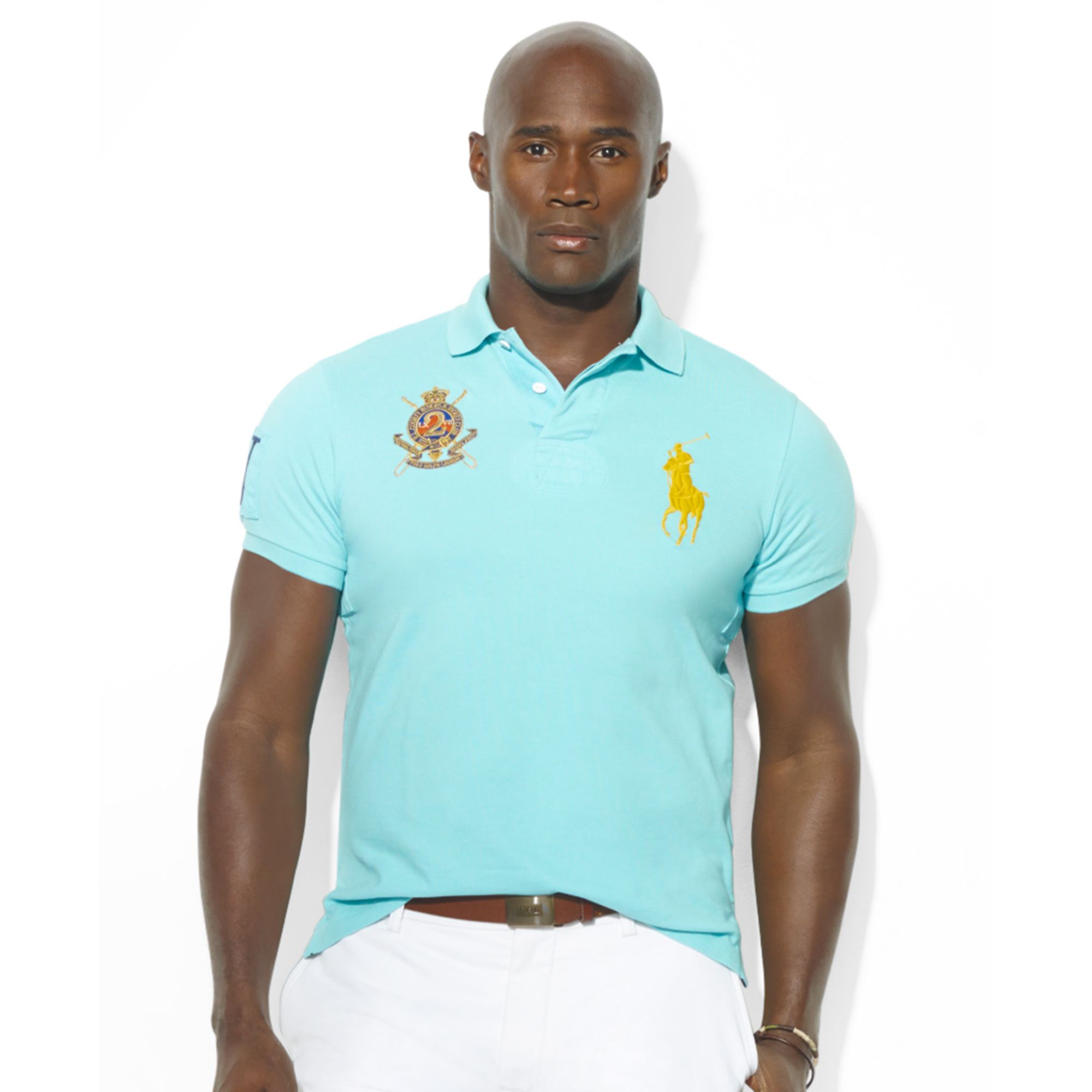 Ralph Lauren Classicfit Shortsleeve Jockey Club Polo In Blue For Men Vacation Blue Lyst 