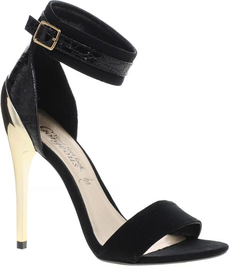 black heel straps