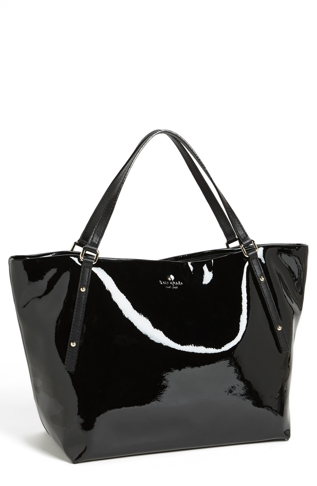 Kate Spade Jackson Square Sophie Patent Leather Tote in Black | Lyst