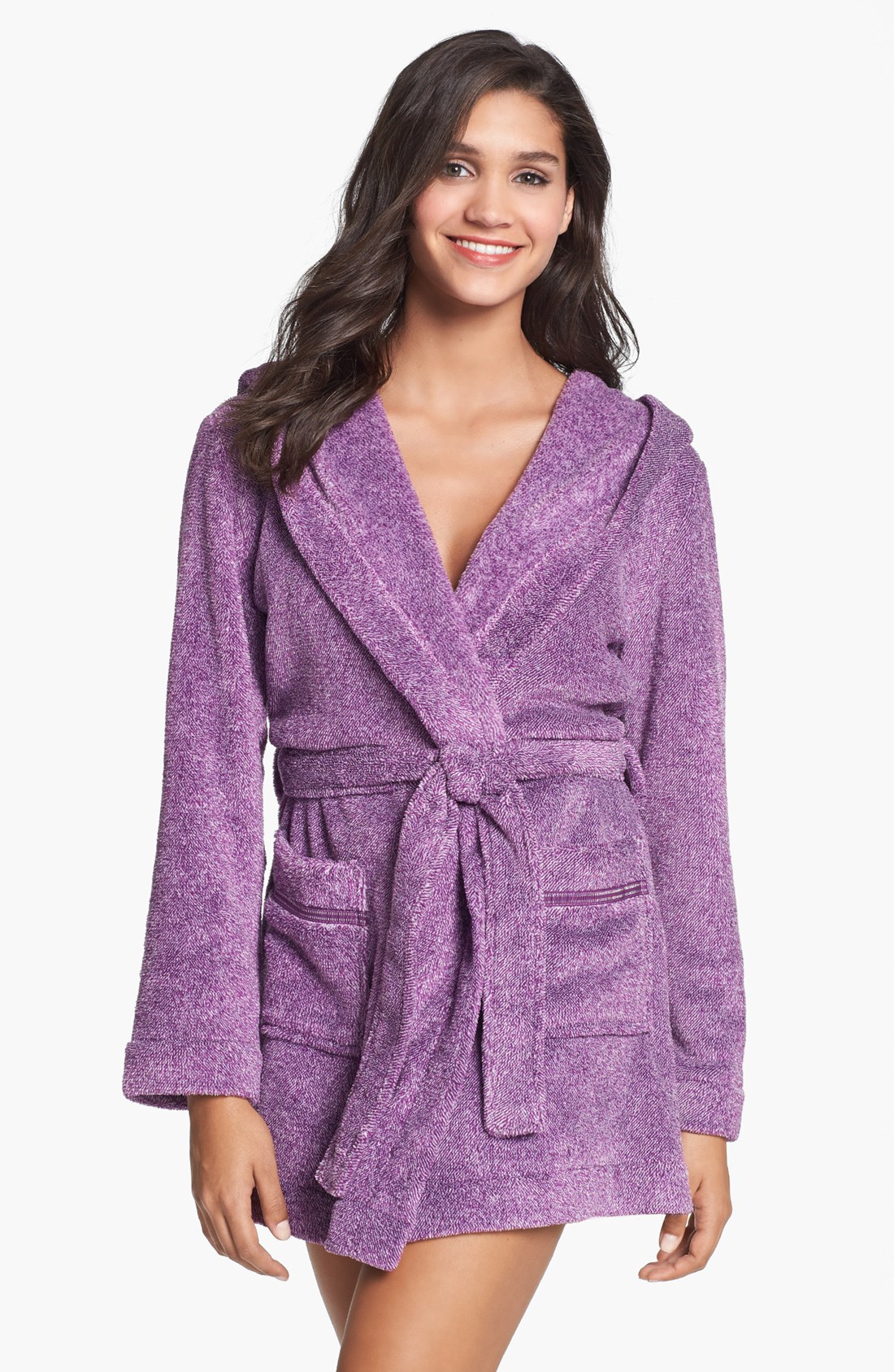 Make + Model Heathered Plush Robe in Purple (Purple Bell) Lyst