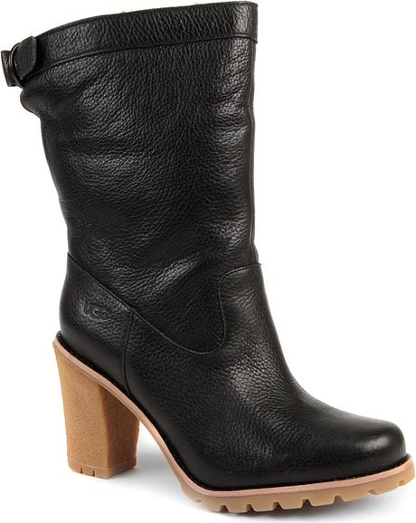 ugg leather boots ankle