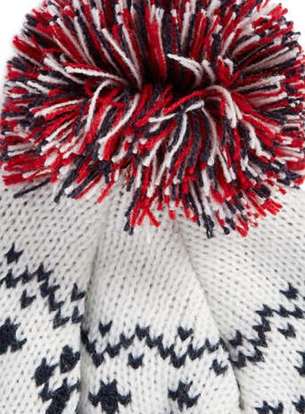 Topman Reindeer Fairisle Beanie in Blue for Men | Lyst