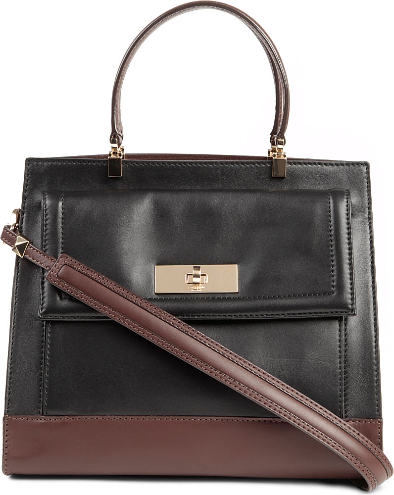 Kate Spade Valedictorian Leather Satchel in Black Lyst