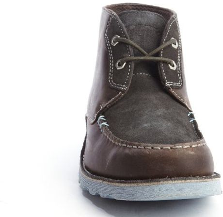 gray and brown boots
